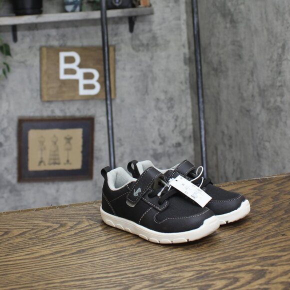 See Kai Run Basics Toddler Boys Strap Tenny Sneakers 90322783 Black 10T - Picture 1 of 12